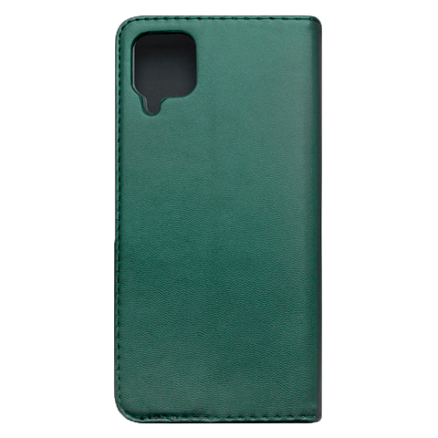 Book flip case, Samsung A12,dark green